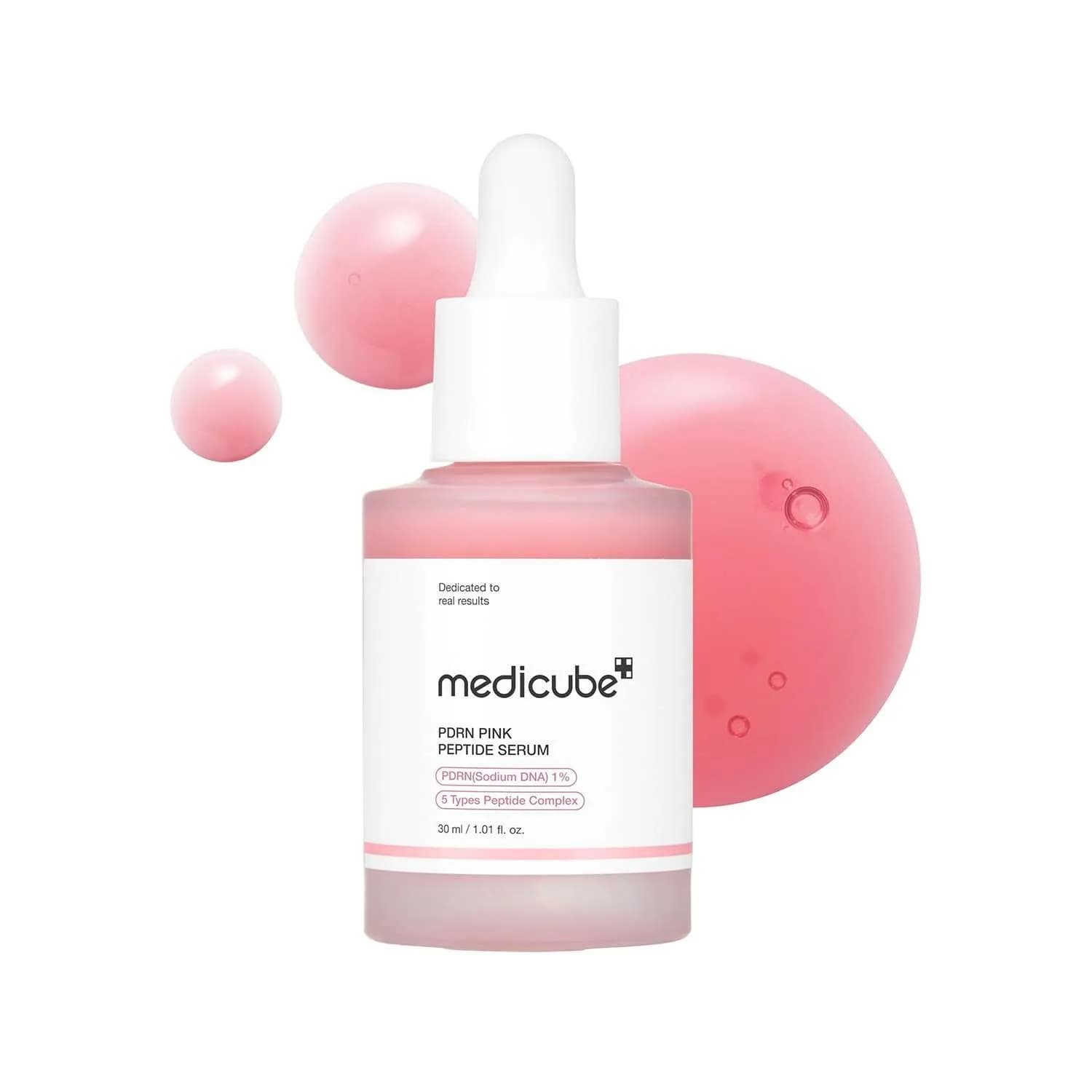 سرم پپتاید روشنکننده مدی کیوب مدل PDRN Pink Peptide حجم 30 میلیلیتر — تصویر ۳