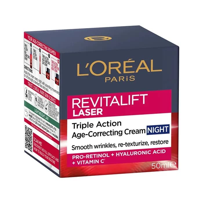 کرم شب ضدچروک لورآل سری Revitalift Laser — تصویر ۹