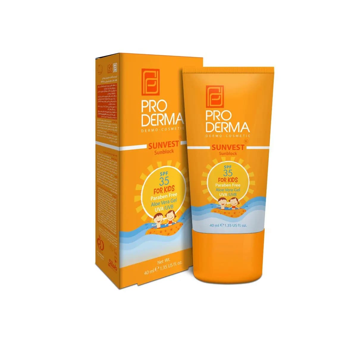 کرم ضد آفتاب کودکان SPF35 پرودرما 40 میلی لیتر — تصویر ۴