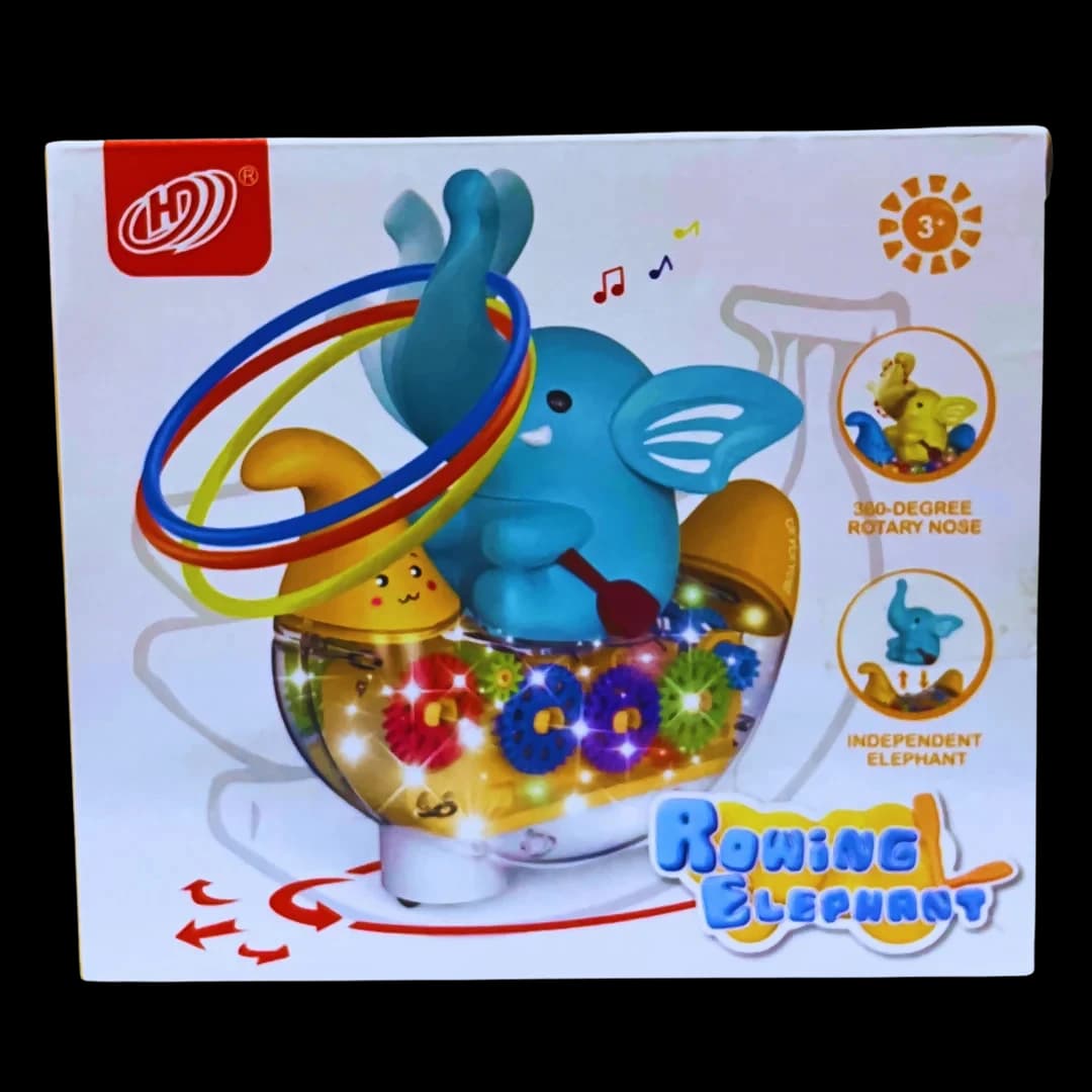 اسباب بازی فیل چرخ دنده حرکتی مدل 9055 — تصویر ۳