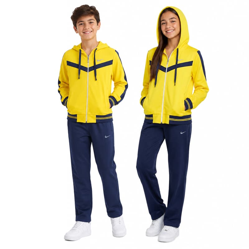 ست سویشرت و شلوار گرمکن بچگانه نایک مدل DS-Dri Fit-5E0534 زرد