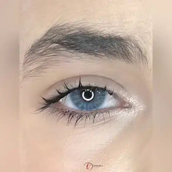 لنز چشم رنگی برند هیدروکر hidrocor رنگ آبی یخی — تصویر ۳