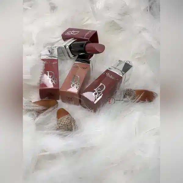 رژ لب جامد طرح دیور اورجینال DROHOO رنگ نود — تصویر ۴