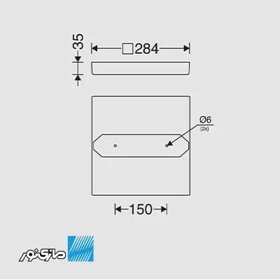 پنل 30 در 30 روکار اپتیلد 24 وات بک لایت سری optimax مازی نور — تصویر ۵