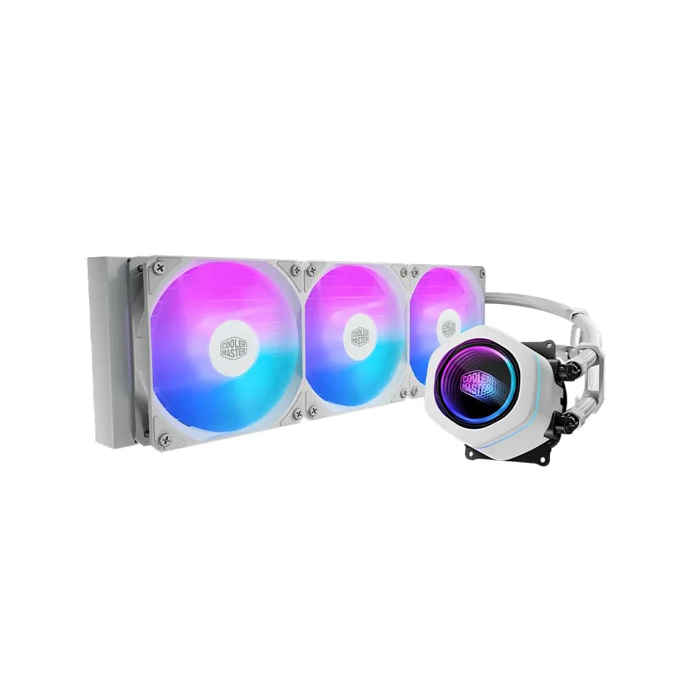 خنک کننده پردازنده مایع کولر مستر مدل مستر لیکوئید NEX 360 ARGB White — تصویر ۶