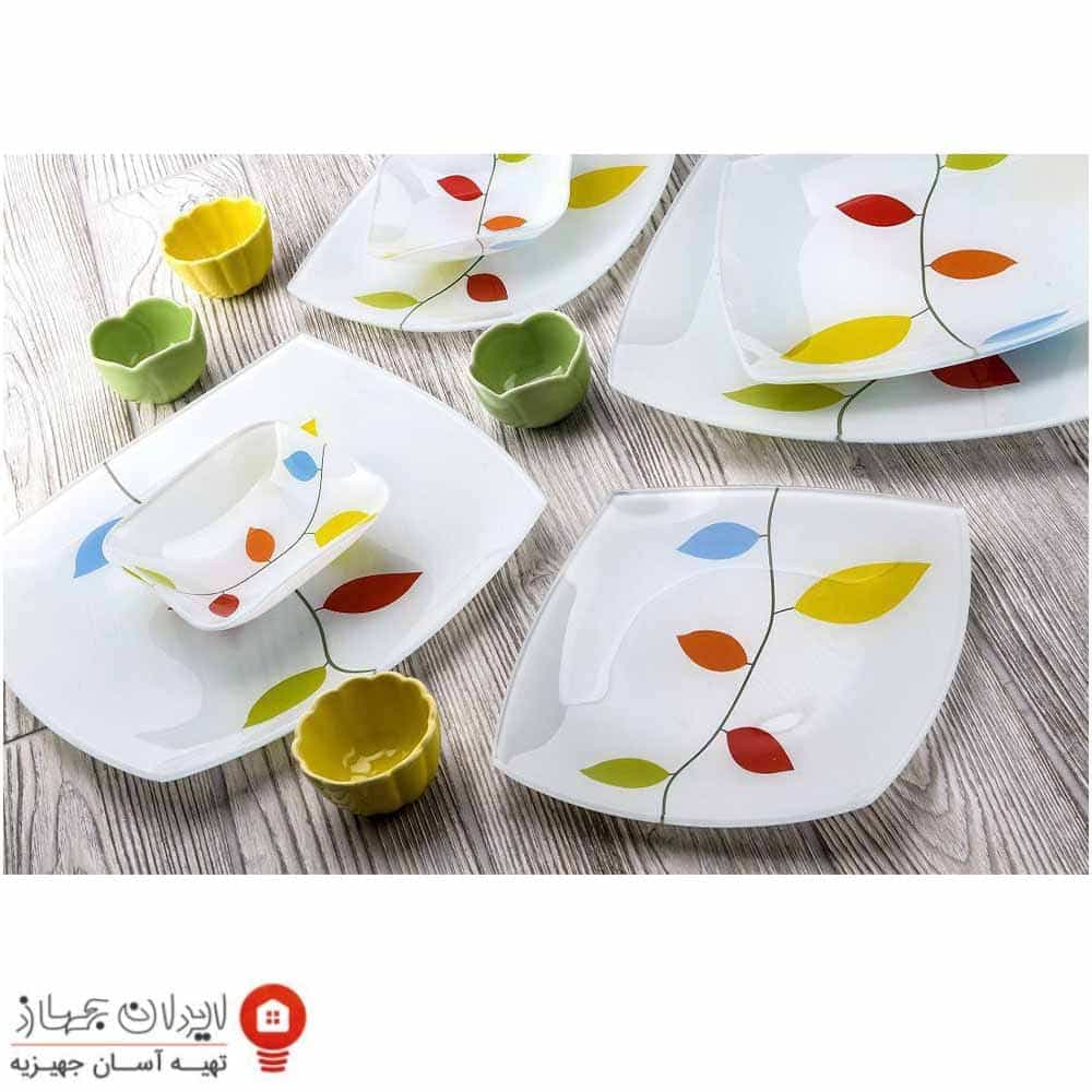 ظروف شیشه ای 25 پارچه طرح رویا کویین کد 734 — تصویر ۳