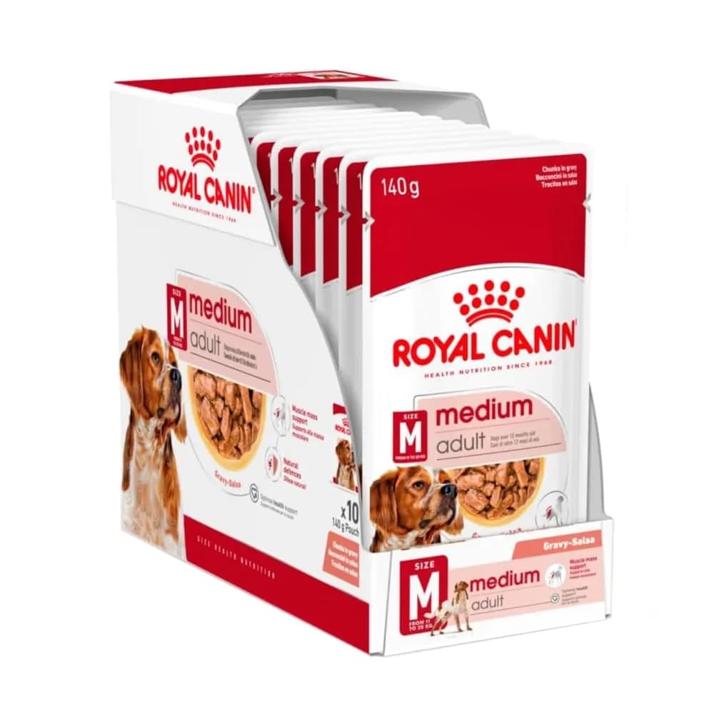 پوچ سگ رویال کنین مدیوم ادالت ROYAL CANIN MEDUIM ADULT وزن 140G*10 — تصویر ۶