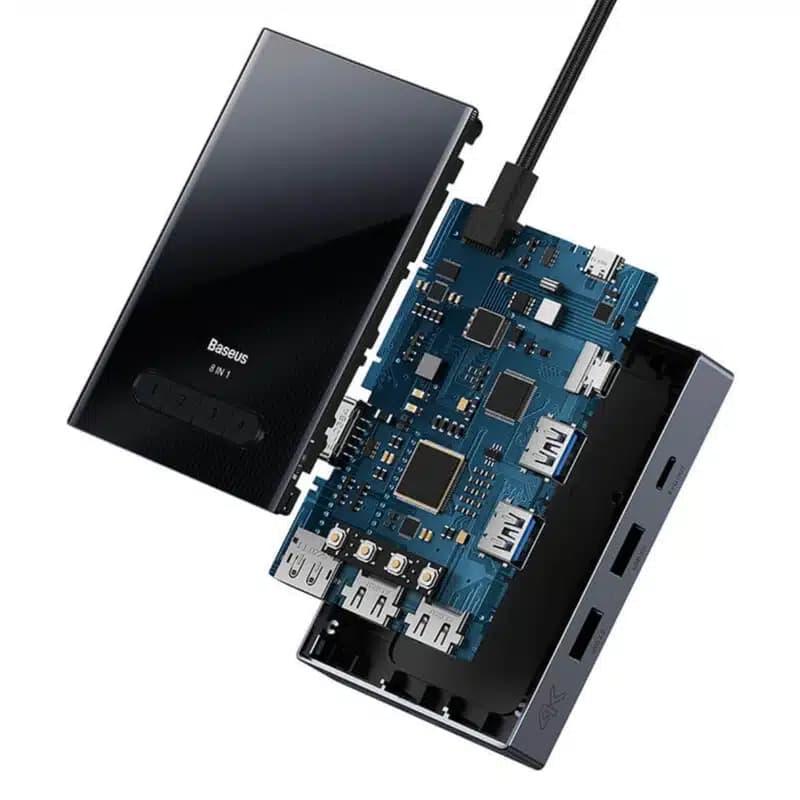 هاب 8 پورت USB-C باسئوس Focus Series مدل BS-OH082 — تصویر ۹