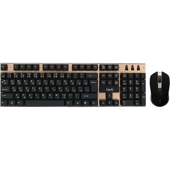 کیبورد و ماوس بی سیم هویت مدل HV-KB581GCM — تصویر ۲