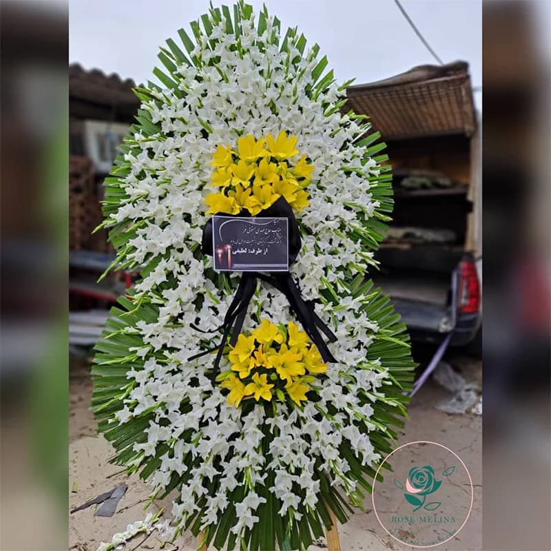 تاج گل ختم دو طبقه شماره111 — تصویر ۳