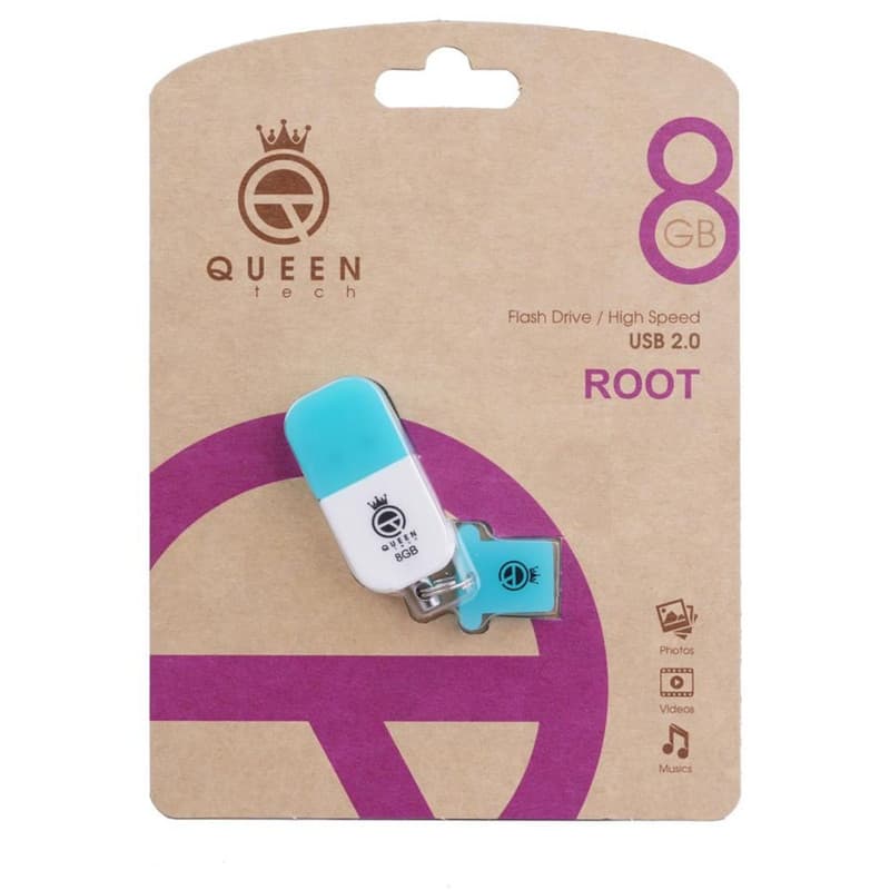فلش مموری کوئین تک مدل ROOT ظرفیت 8گیگابایت