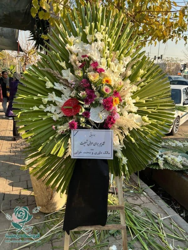 تاج گل ختم یک طبقه 549