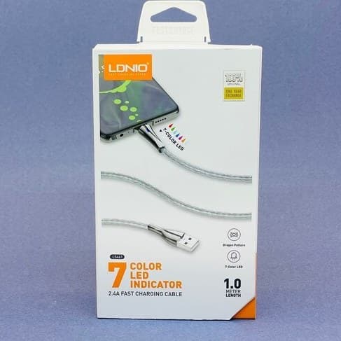 کابل شارژ lightning الدینیو مدل LS461 — تصویر ۳