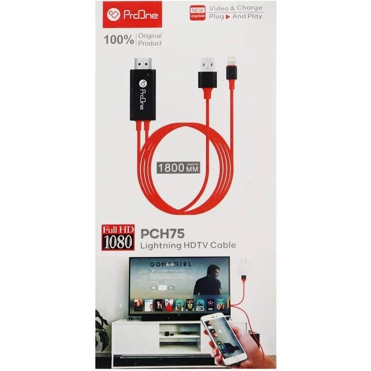 کابل تبدیل لایتنینگ به HDMI پرووان مدل PCH75 طول 1.8 متر — تصویر ۶