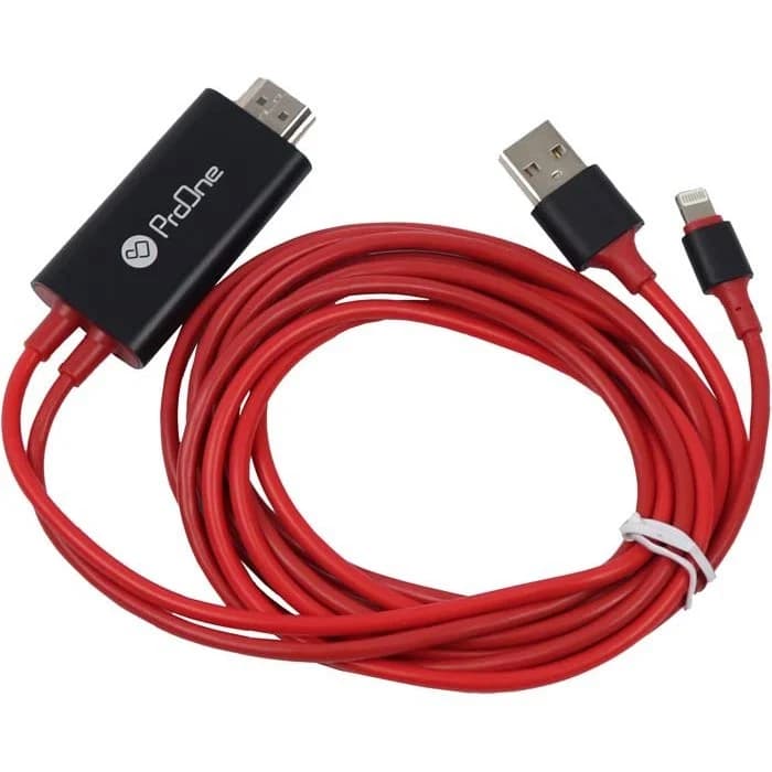 کابل تبدیل لایتنینگ به HDMI پرووان مدل PCH75 طول 1.8 متر — تصویر ۴