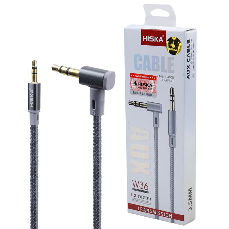 کابل Hiska W36 AUX 1.2m — تصویر ۲
