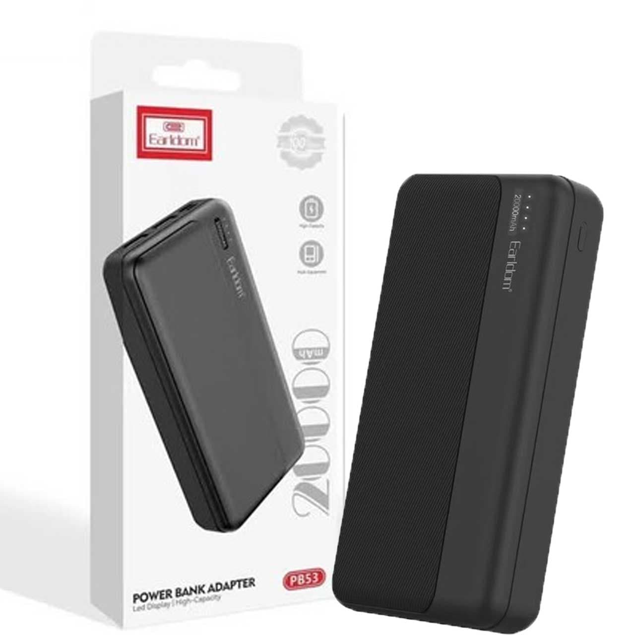 پاوربانک ارلدام مدل ET-PB53 ظرفیت 20000 میلی آمپر ساعت — تصویر ۱۰