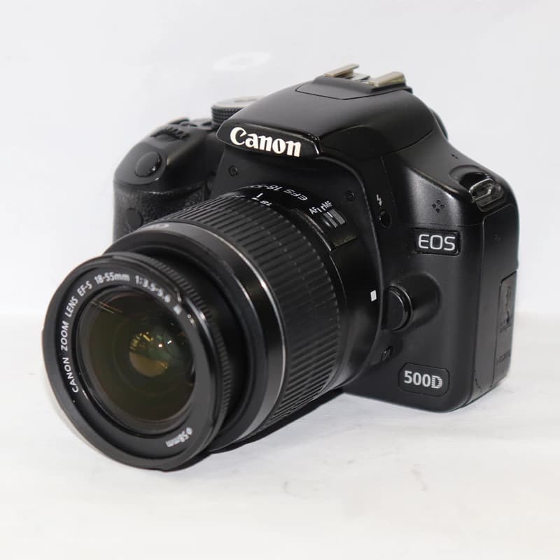 دوربین عکاسی کانن مدل 500D با لنز 18.55 (استوک)