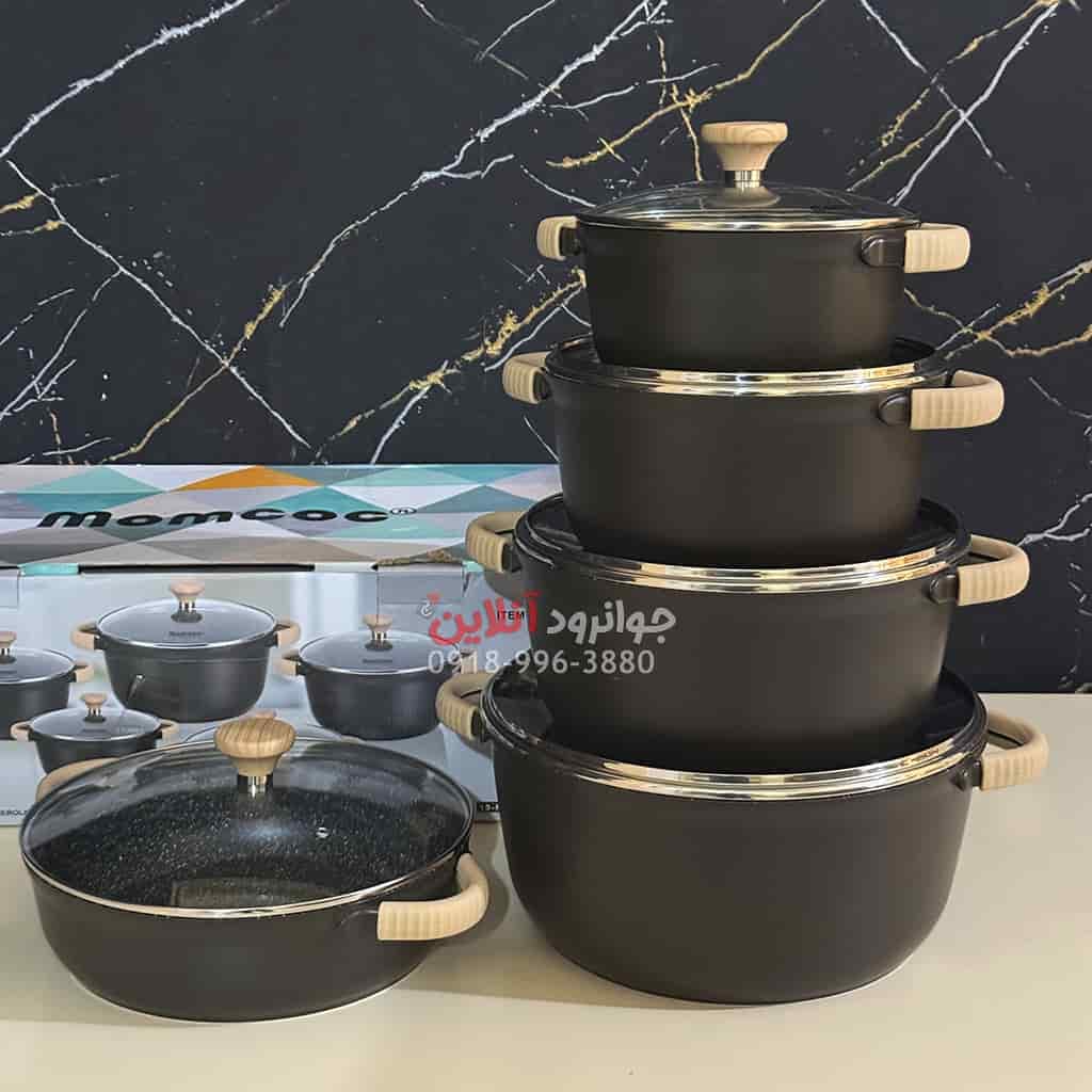 سرویس قابلمه مام کوک 10 پارچه گرانیتی Momcoc FL1076T — تصویر ۷