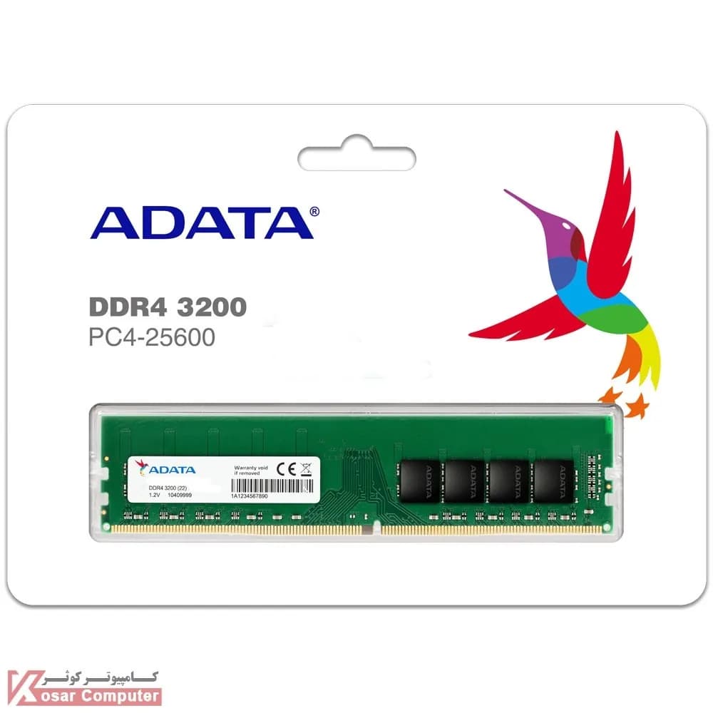 رم کامپیوتر ای دیتا تک کاناله مدل Premier فرکانس 3200 مگاهرتز DDR4 تایمینگ CL22 حافظه 16 گیگابایت — تصویر ۸