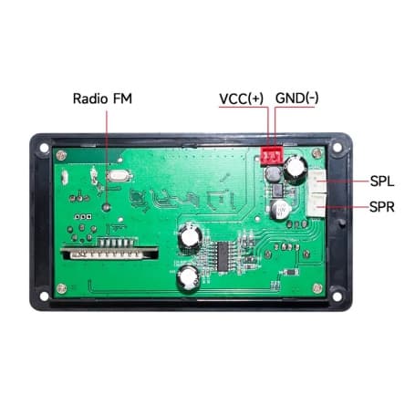 پخش کننده MP3 PLAYER پنلی بلوتوثی ولوم دار دارای آمپلی فایر 2X40W مدل KH-G022 — تصویر ۹