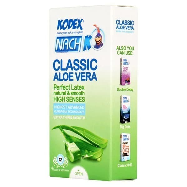کاندوم کلاسیک ناچ کدکس مدل Aloe Vera بسته 12 عددی — تصویر ۵