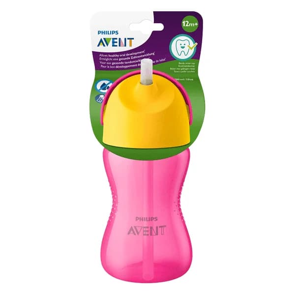 لیوان آبخوری نی‌دار فیلیپس اونت Avent بالای 12 ماه حجم 300 میل