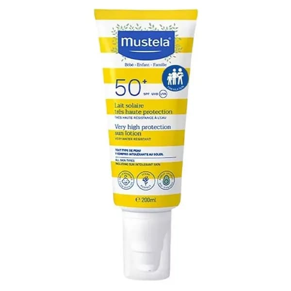 ضد آفتاب کودک موستلا spf50 حجم 200 میلی — تصویر ۲