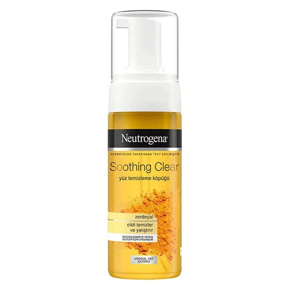 فوم شستشوی صورت نوتروژینا زردچوبه Soothing Clear حجم 150 میلی