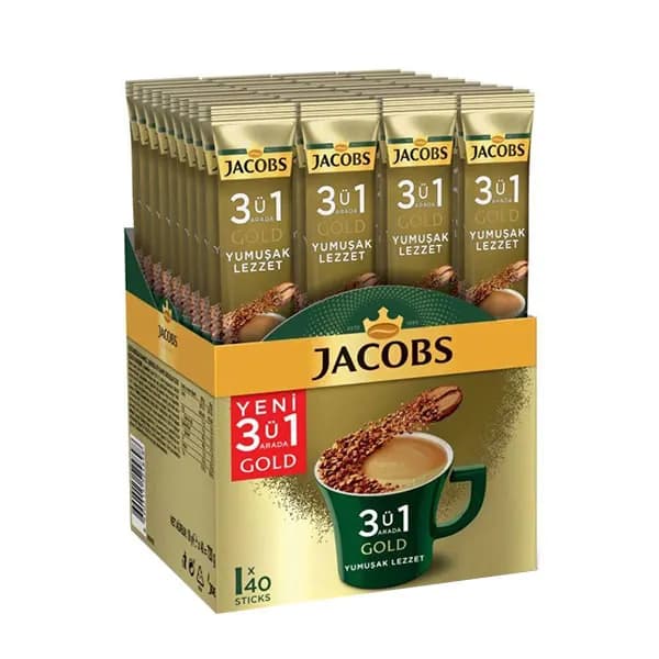 کافی میکس 3 در 1 جاکوبس گلد 40 عددی — تصویر ۲