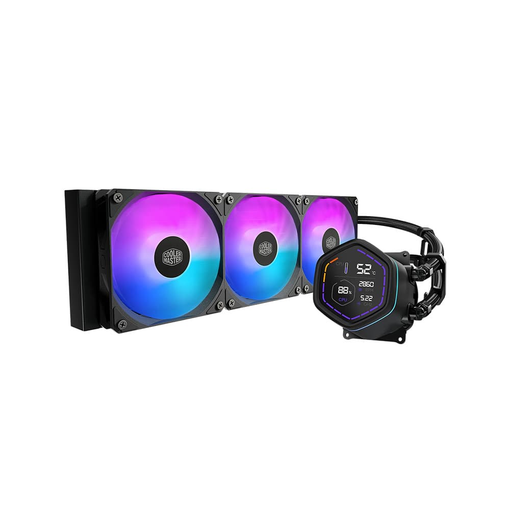 خنک کننده پردازنده مایع کولر مستر مدل مستر لیکوئید NEX 360 ARGB