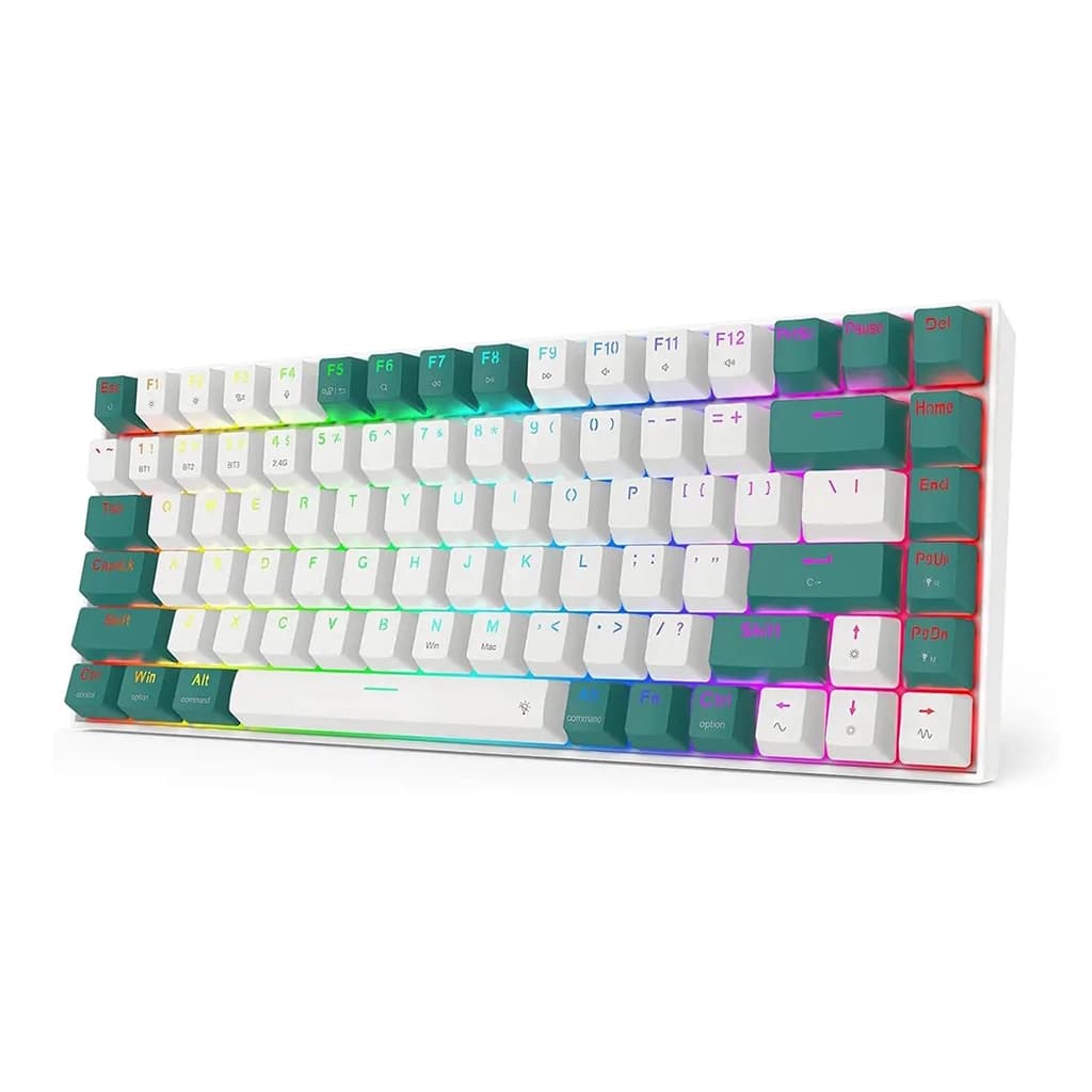 کیبورد گیمینگ بی سیم ردراگون مدل REDRAGON K678 WG PRO رنگ سفید | دنیا کامپیوتر — تصویر ۱۲