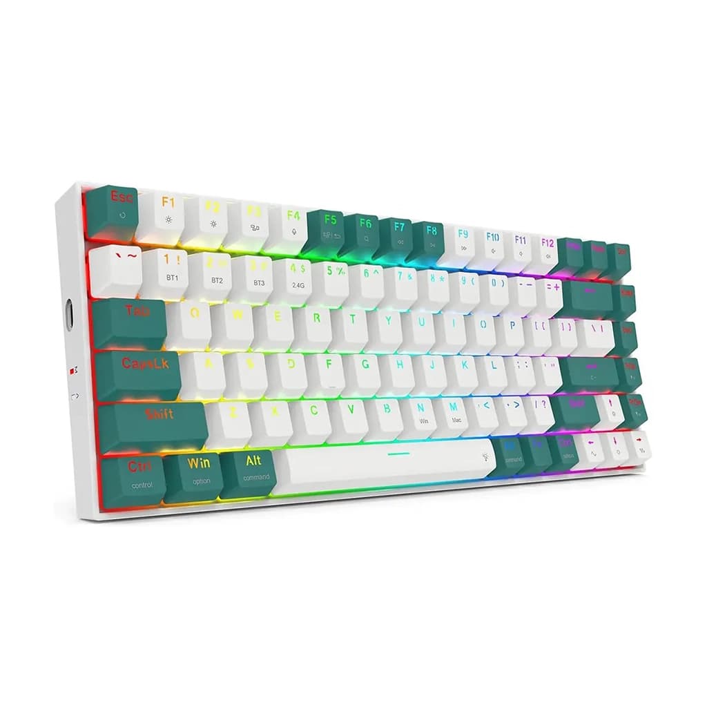 کیبورد گیمینگ بی سیم ردراگون مدل REDRAGON K678 WG PRO رنگ سفید | دنیا کامپیوتر — تصویر ۳
