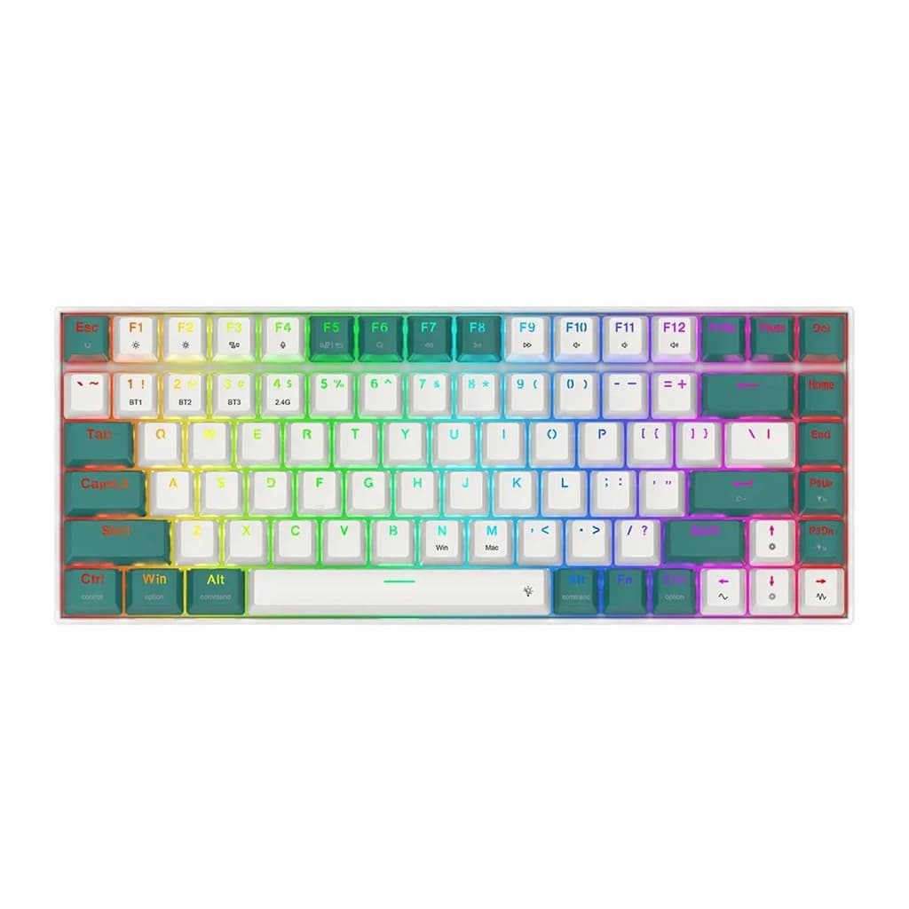 کیبورد گیمینگ بی سیم ردراگون مدل REDRAGON K678 WG PRO رنگ سفید | دنیا کامپیوتر