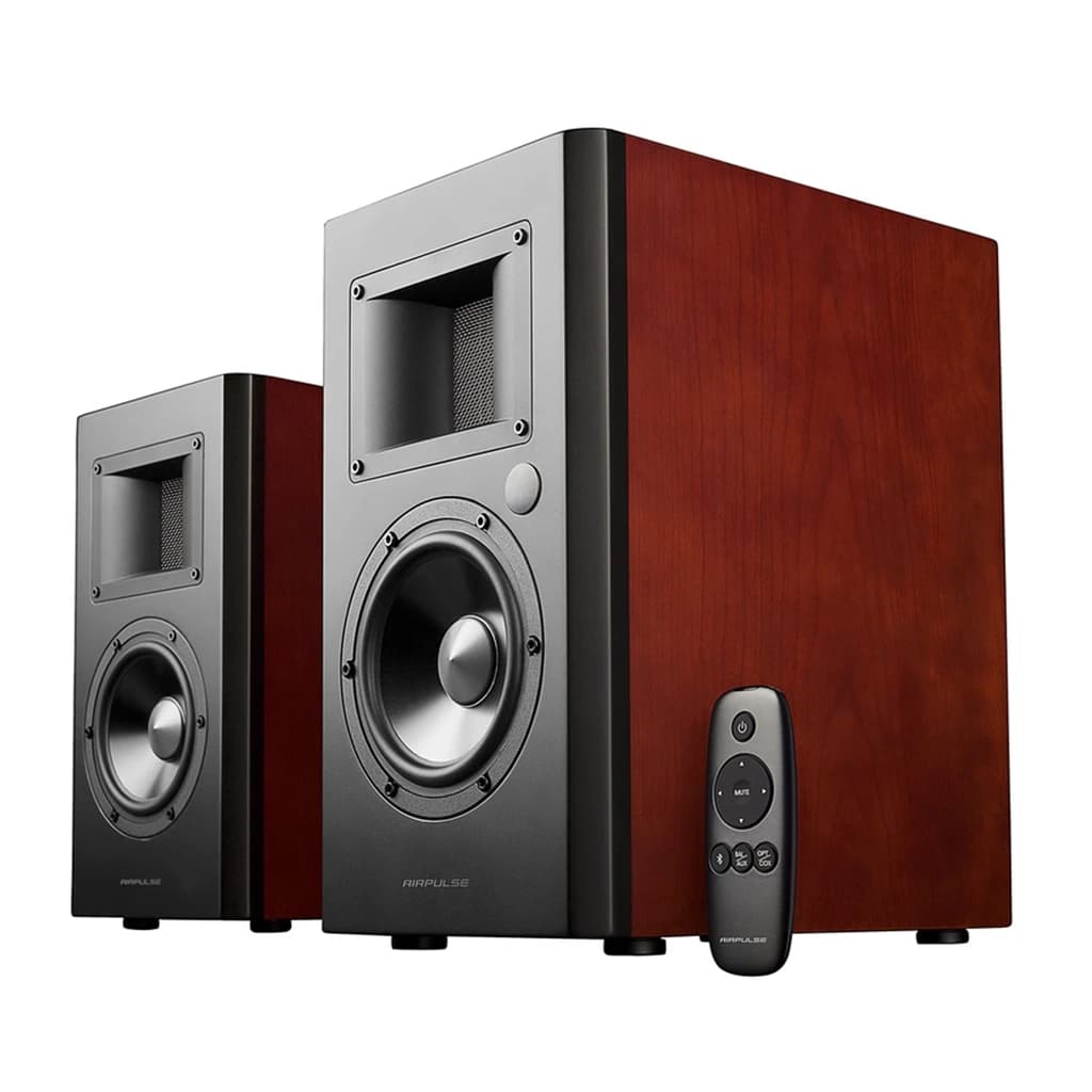 اسپیکر دسکتاپ ادیفایر مدل EDIFIER AIR PULSE CHERRY WOOD A200 رنگ قهوه ای | دنیا کامپیوتر — تصویر ۵