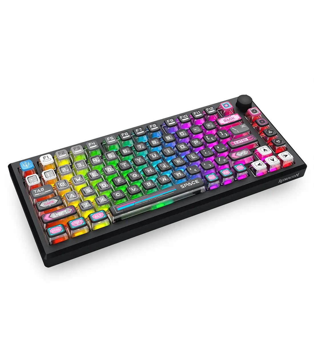 کیبورد بی سیم گیمینگ ردراگون مدل REDRAGON K732MC RGB PRO رنگ مشکی | دنیا کامپیوتر — تصویر ۱۰