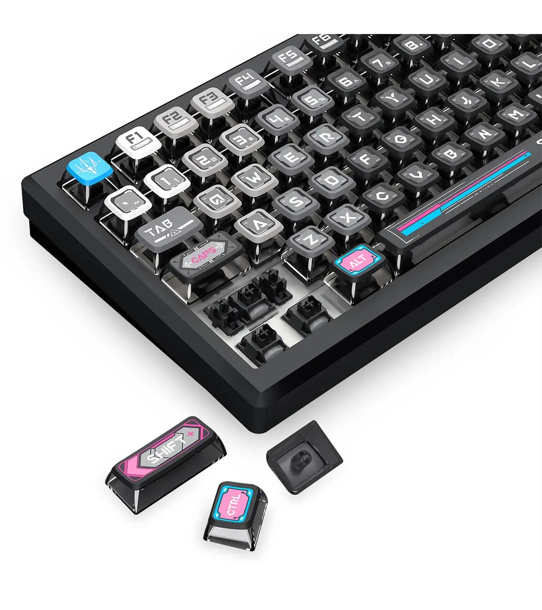 کیبورد بی سیم گیمینگ ردراگون مدل REDRAGON K732MC RGB PRO رنگ مشکی | دنیا کامپیوتر — تصویر ۱۲