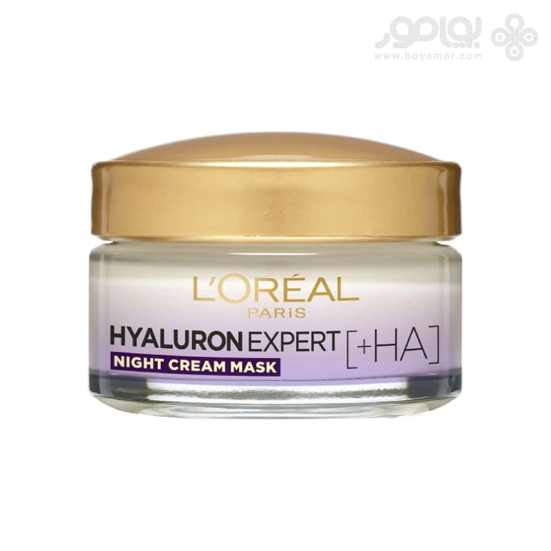 کرم ماسک آبرسان و ضد پیری شب لورال مدل HYALURON EXPERT — تصویر ۷
