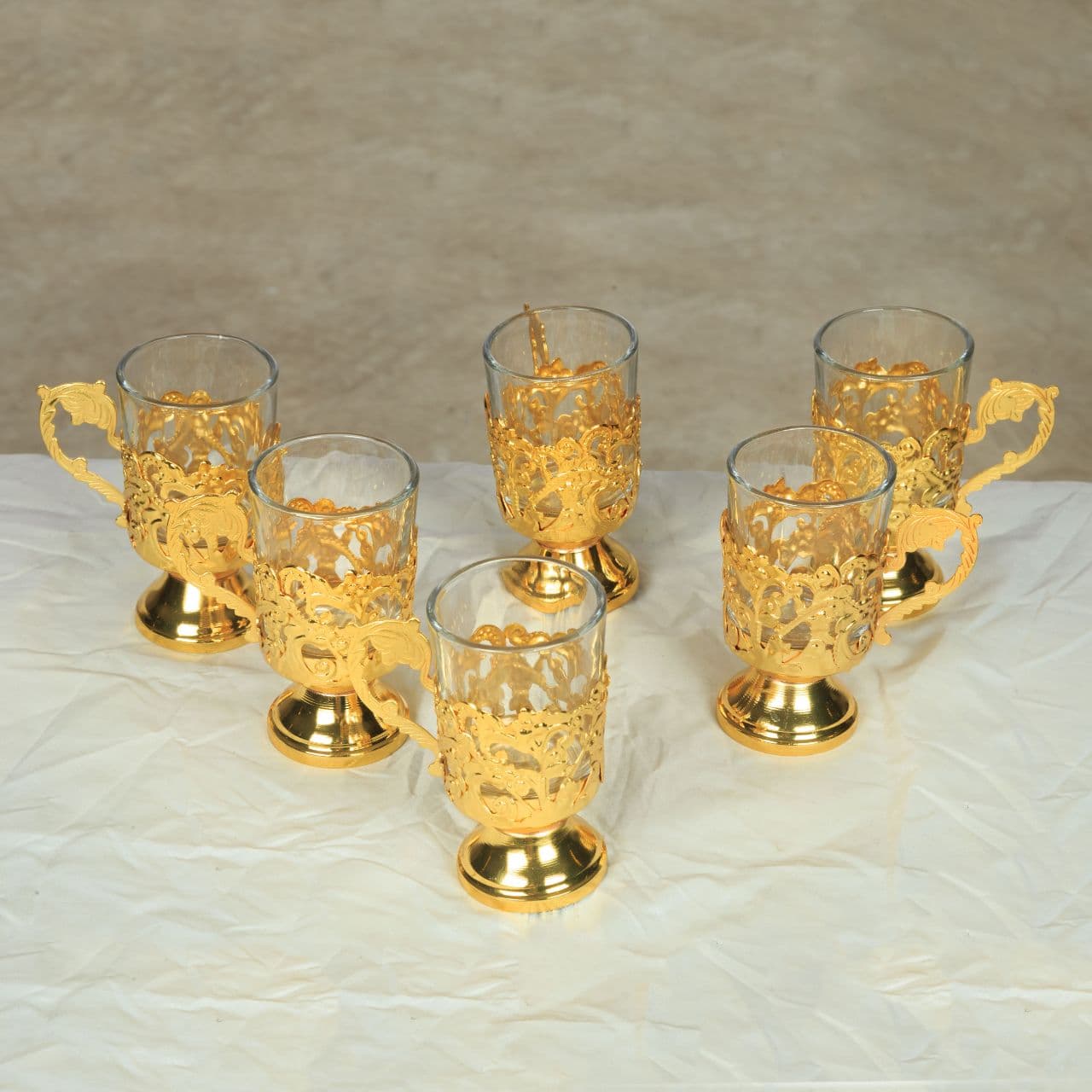 سرویس چای خوری 6 پارچه مدل B8037-G — تصویر ۳