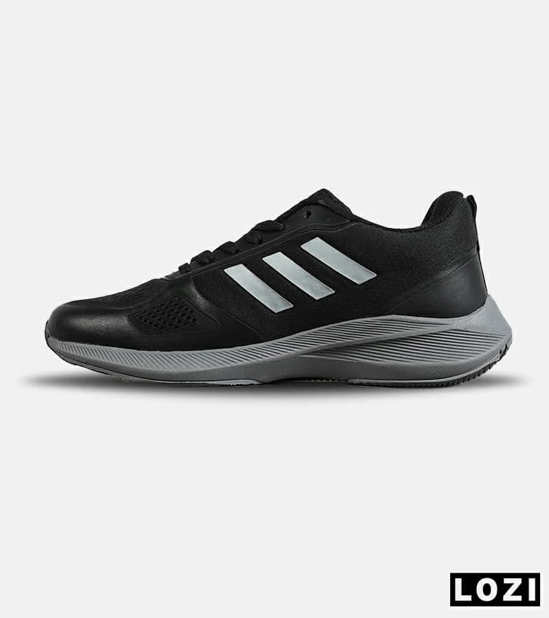 کتانی مردانه و زنانه مشکی طوسی آدیداس adizero SL | مدل 7751 — تصویر ۴