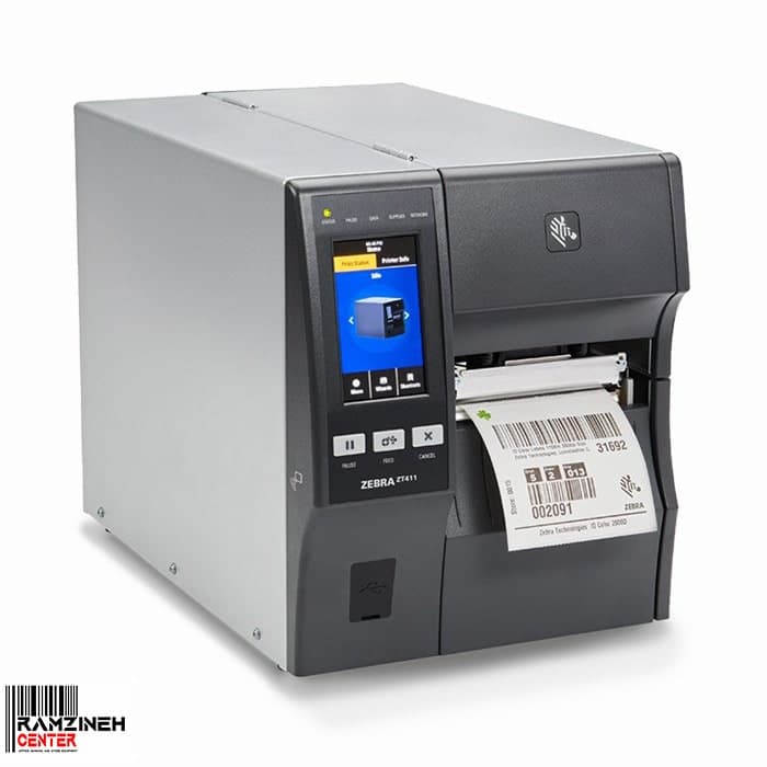 لیبل پرینتر صنعتی Zebra ZT411 600dpi — تصویر ۷