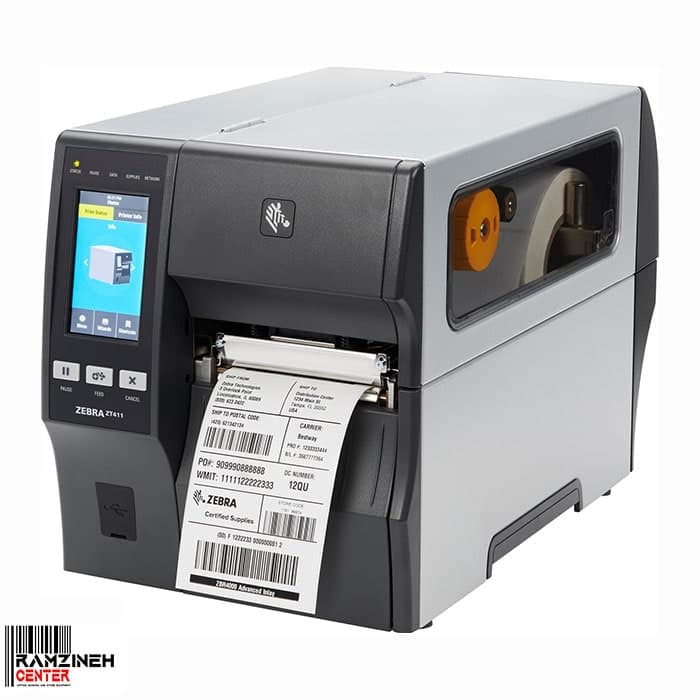 لیبل پرینتر صنعتی Zebra ZT411 600dpi — تصویر ۴