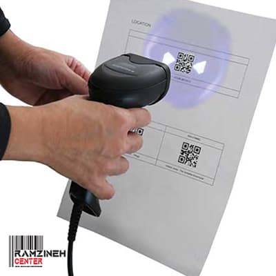 بارکدخوان Datalogic QD2590 با پایه — تصویر ۶