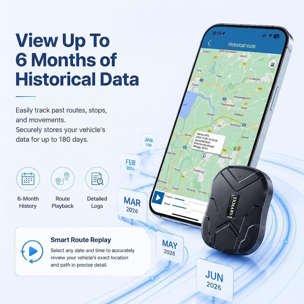 ردیاب GPS خودرو TKMARS TK905 4G | باتری 5000mAh، آهنربایی و ردیابی آنلاین — تصویر ۶