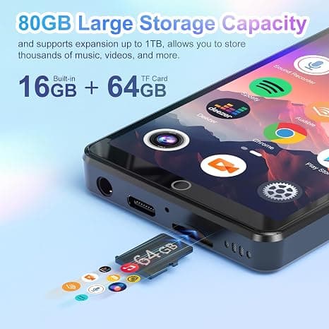 پخشکننده موسیقی و MP4 پلیر اندرویدی Conrain M301 با حافظه 80GB | WiFi، Bluetooth و دوربین 13MP — تصویر ۷