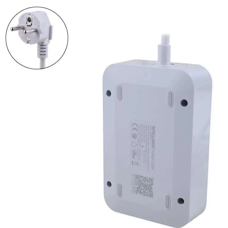 چند راهی 3 خانه ارت دار الدینیو با کابل 2 متری + شارژر USB و Type-C — تصویر ۱۱