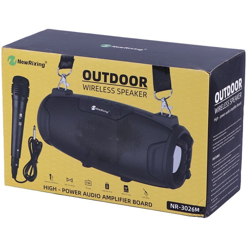 اسپیکر بلوتوثی نیو ریکسینگ NR-3026M + میکروفون — تصویر ۳