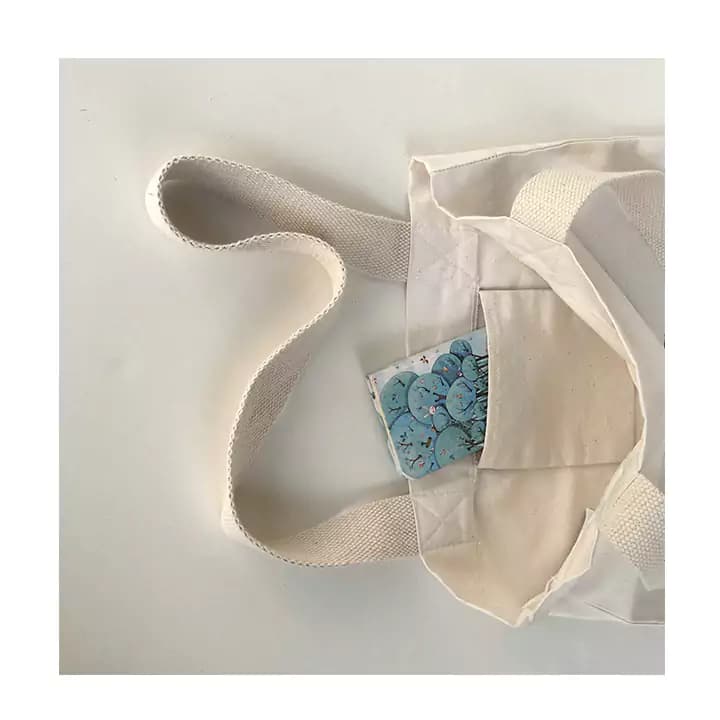 ساک پارچه ای کتان گوشه طرح آزادی — تصویر ۵