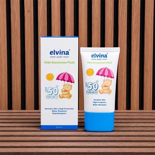 کرم ضد آفتاب کودک الوینا SPF50 پوست حساس