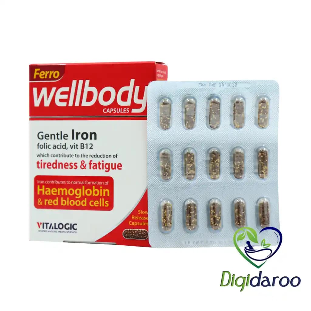 کپسول فرو ول بادی (Ferro Wellbody) ویتالوژیک 30 عددی — تصویر ۱۱